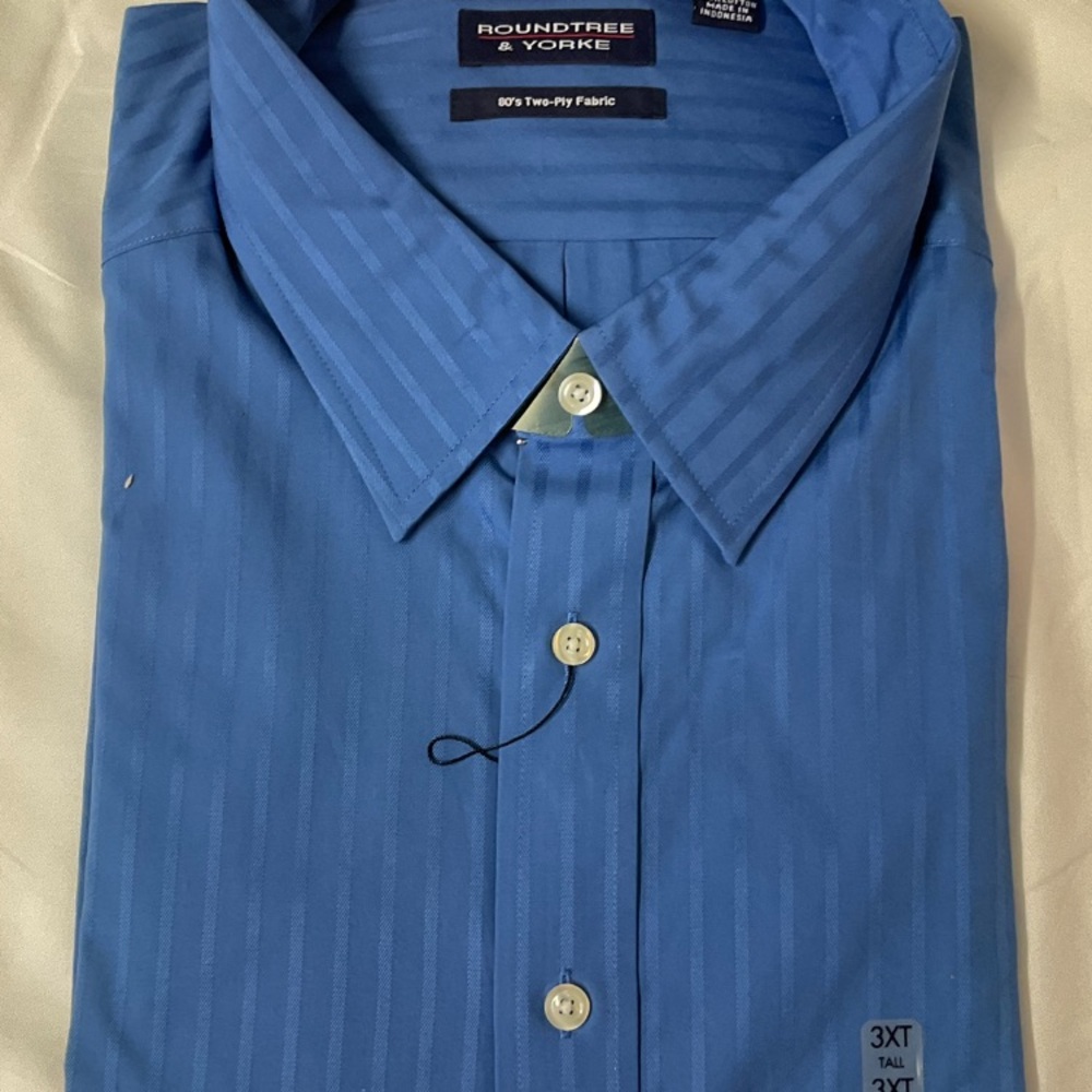 Roundtree & Yorke Men's Blue Shirt